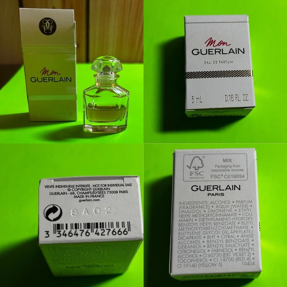 Mini Perfume Lot of 6PC Women’s Hermes Versace Guerlain Estée Lauder Arden Avon - Picture 7 of 10